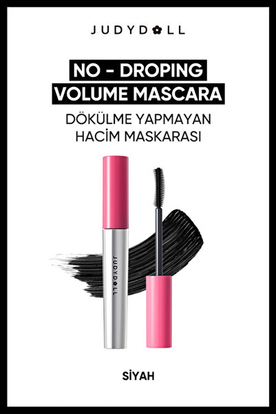 JUDYDOLL No-Drooping Volume Maskara Siyah / Black| Hacim Veren | Kıvırıcı | T...
