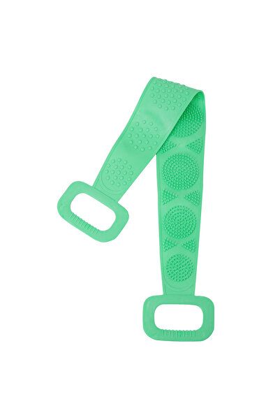 Choice3 Silica Gel green Body Silicone Brush Scrub Body Exfoliating Sponge Br...