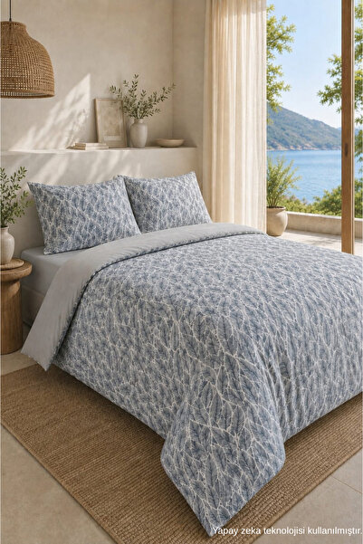 ELY PARKER Easy-Iron 150X200 Double Duvet Cover Set (Fitted Sheet, Quilt Cove...