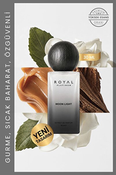 Royal Platinum Moon Light 30 ml Unisex Niche Parfüm Karamel Kahve Sıcak Yoğun