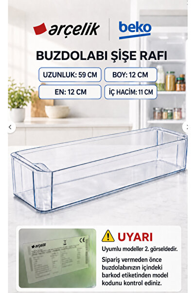 Arçelik Oem - Buzdolabı Buzluk Kapak Rafı - 5721730500