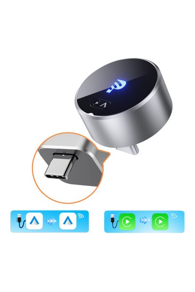 choice2 محول MINI 2.0 Type-c اللاسلكي من Getpairr، ضمان لمدة عام واحد، يدعم A...