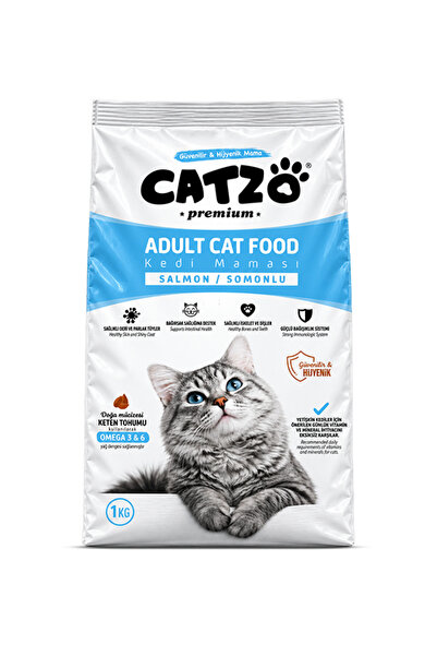 Premium Somonlu 1 Kg Kedi Maması