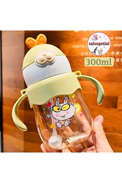 Salsepetial 300ml Figürlü Pipeti Suluk Bebek Matara Askılı Sevimli Su Şişesi ...