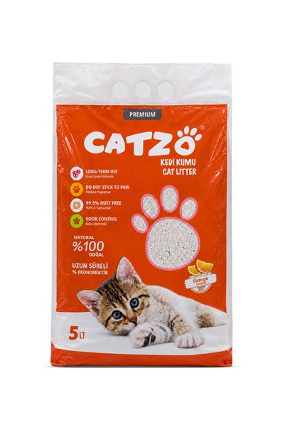 Catzo Kedi Kumu Portakal Kokulu 5 Lt