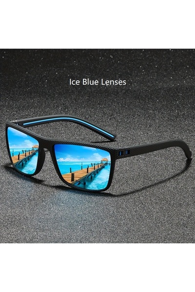 Choice3 566(Ice Blue Lenses) Fashion Nail Decoration Vintage Square Polarized...