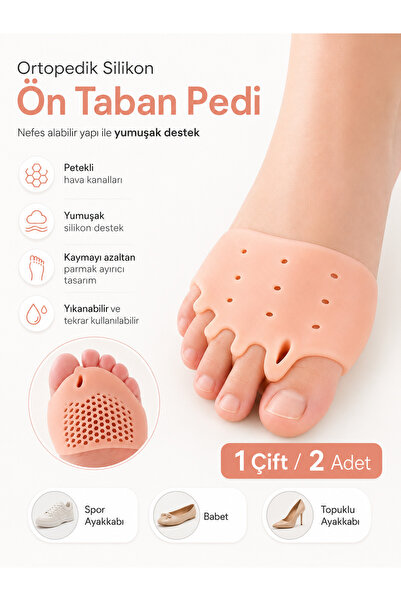 Genel Markalar Ortopedik Silikon Ayak Ön Taban Pedi - Nefes Alabilir Petekli ...