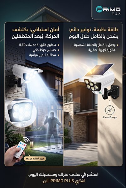 Primo Plus Solar Monitoring Lamp Human Body Induction