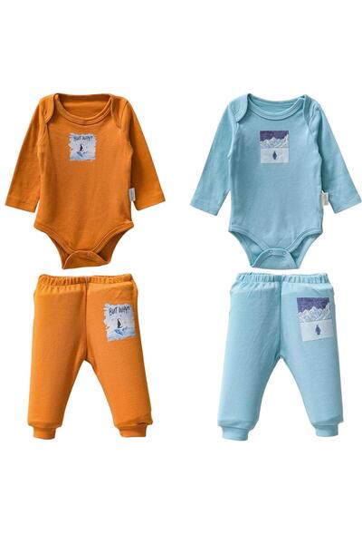 Necix's Penguin Patterned Bodysuit and Bottoms