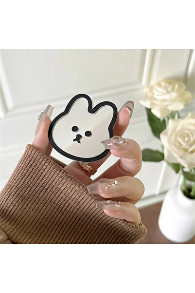 Vikefon A INS Cartoon Line Cute Rabbit Mirror Handheld Portable Phone Holder ...