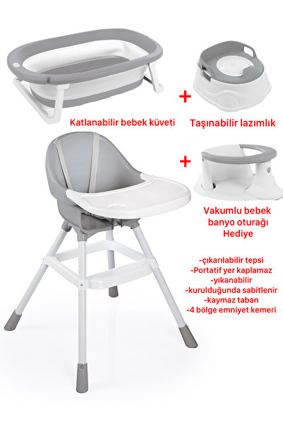 Dolu Nuve Premium mama sandalyesi portatif set