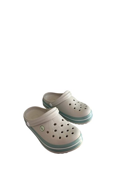 Akınal Bella Terlex White Water Green Unusex Cros Slippers