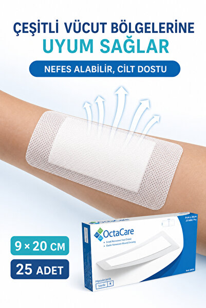 Octamed Octacare Esnek Yara Örtüsü 9cm x 20 cm (25 adet )