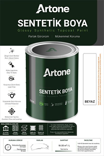 Stella ARTONE SENTETİK YAĞLI BOYA - BEYAZ 3KG