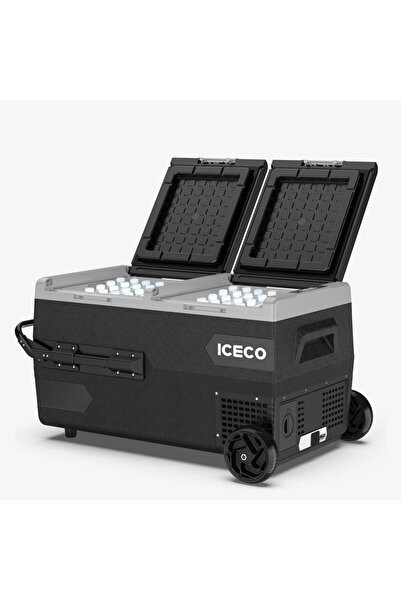 ICECO K95D 12/24Volt 95Lt Akülü/Kablolu/ Çift Bölmeli Kompresörlü Outdoor Oto...