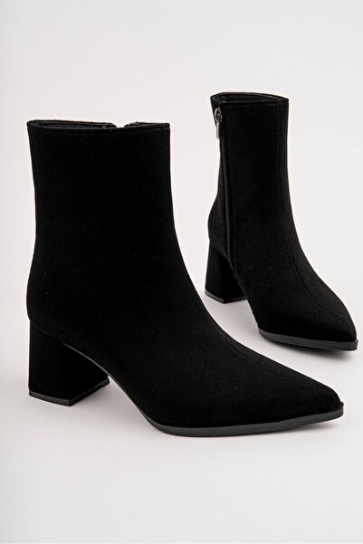 SH SİLVER MODA kadin sivri burun bot yeni sezon sade