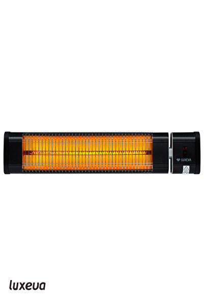 Luxeva Lxv 2500-HRS Black Duvar Tipi Infrared Kumandalı Kademeli Elektrikli S...