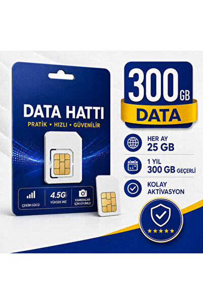 Heiman 4G Turkcell 300 GB Sim Kartı 1 Yıllık Tek Ödeme Data m2m Hattı Güvenli...