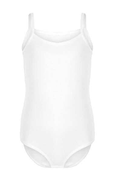 Hepsine Rakip Kota Kız Çocuk İnce İp Askılı Pamuklu Likralı Çıtçıtlı Body Atl...