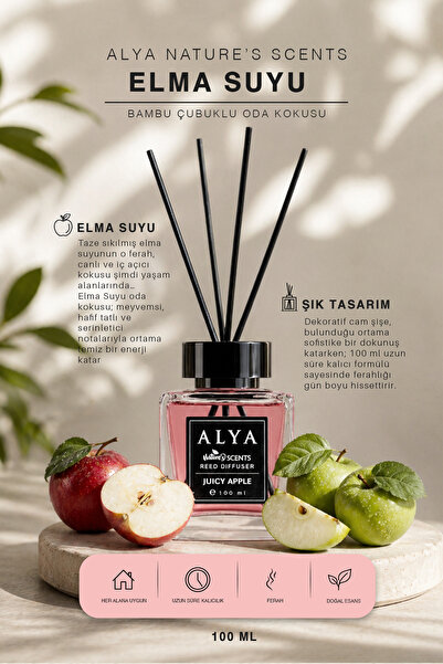 Genel Markalar Nature's Scents Juicy Apple Bambu Çubuklu Oda Kokusu- Elma Kokusu