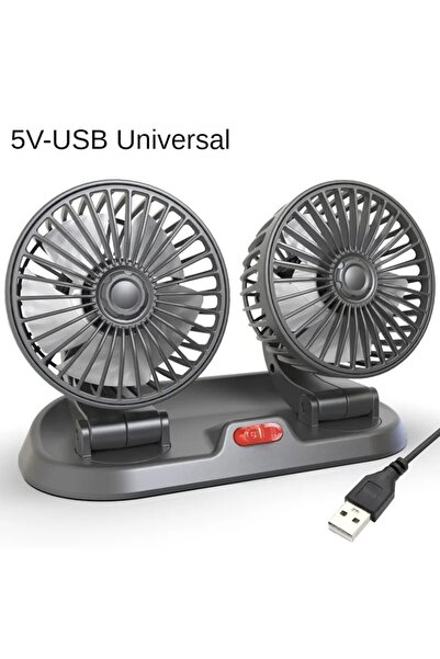 Choice4 مروحة سيارة مزدوجة الرأس 5 فولت USB EAFC 5 فولت 12 فولت 24 فولت، مروح...
