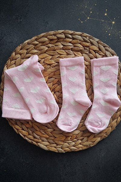 Panowill Design Mother and Twin Baby Pink Color Knee Socks Combination Concep...