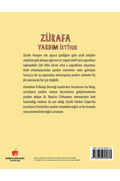 Genel Markalar Zürafa Yardım İstiyor kitabı / Nyasha Chikowore / Sabri Ülker Vakfı Yayınları
