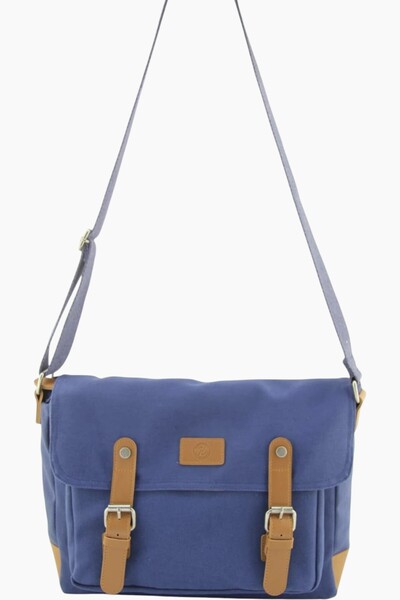 QUB CLUB Unisex Canvas Business School Messenger Bag