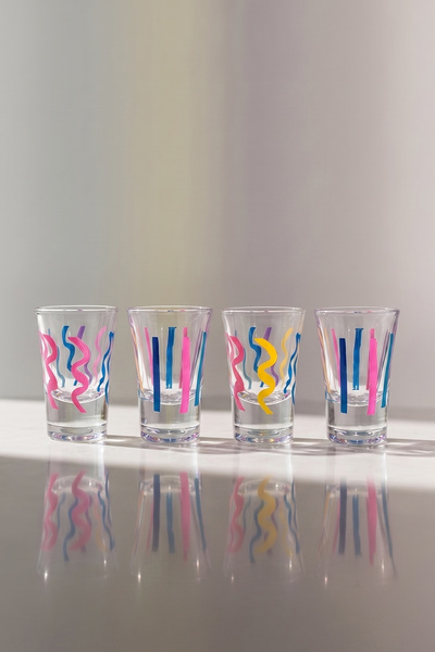 Rakle Confetti 4'lü Shot Bardağı Seti 34 cc