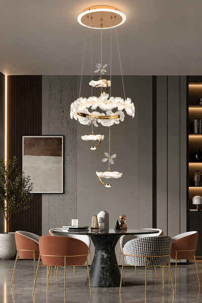 Apliqa ANKA 3'LÜ GOLD LED AVİZE