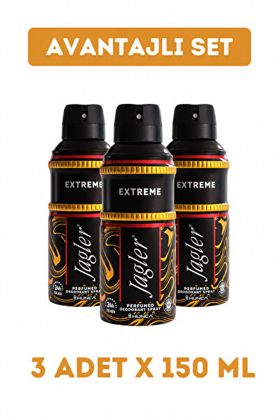 Jagler Deodorant Extreme Men 150 ml X3