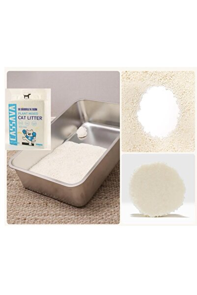 TaoTaoPets CASSAVA Cat Litter Quick Absorbing, 100% Dust Free Formula ,Firm C...