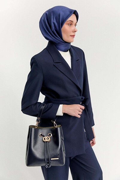 Setrms Kuşaklı Kruvaze Blazer Ceket