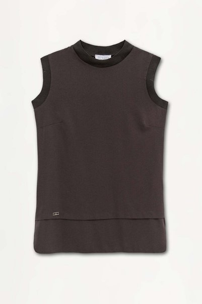 Setrms Sıfır Kollu Allerli Basic Tunik