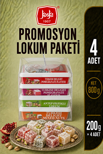 Koska Promosyon Lokum 4×200 Gr