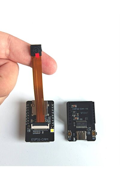 Esp32-cam + Esp32 Seri Wifi Esp32 + 75mm long OV2640 Kamera (Type-C)