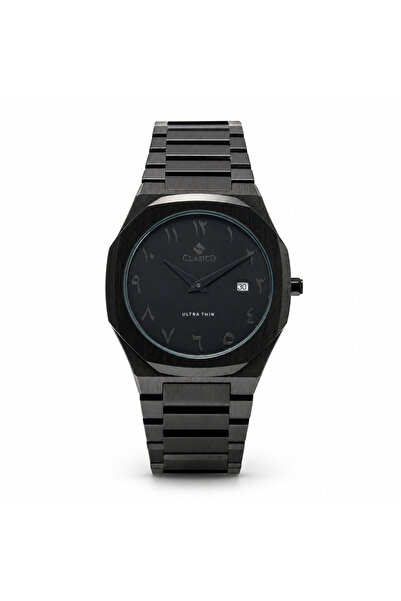 Clasico C1 AR Men’s Ultra-Thin Octagonal Stainless Steel Watch Arabic Edition...