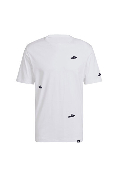 adidas Men's Logo T-Shirt m L Slides Tee Jj3999