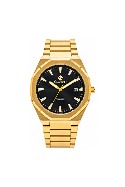 Clasico Legacy Men’s Analog Quartz Watch | Octagonal-Inspired Case, Date Disp...