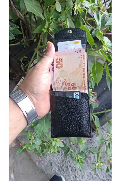 ÖZ-KA LEATHER VİRAL CUZDAN SİYAH ( KARTLIKLI BANKNOT CÜZDANI) PORTFÖY KARTLIK