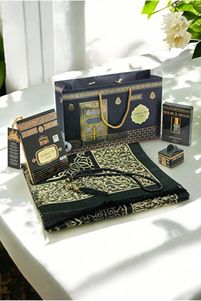 ihvan online İsme Özel Kabe Desenli Çantalı İsimli Yasin Kitabı, Tesbih, Esan...