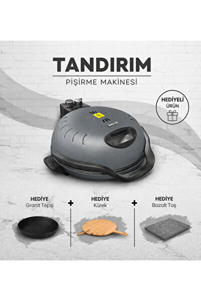 TANDIRIM Multifonksiyonlu Pizza Lahmacun Ekmek Yemek Fırını (FIRIN TAŞI - TEP...