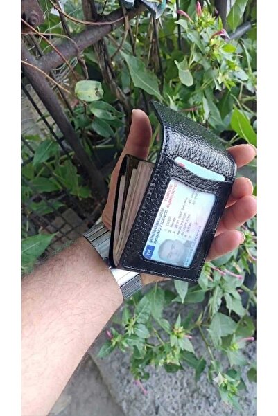 ÖZ-KA LEATHER VİRAL CUZDAN SİYAH ( KARTLIKLI BANKNOT CÜZDANI) PORTFÖY KARTLIK