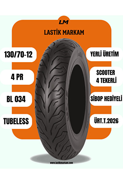 Billas 130/70-12 4KAT Bl034 TUBELESS - 2026 - HEDİYELİ - LASTİKMARKAM