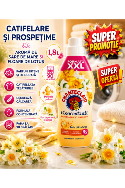 Chanteclaire Chanteclair Balsam de Rufe Flori de Portocal 1,8 L, Balsam Conce...