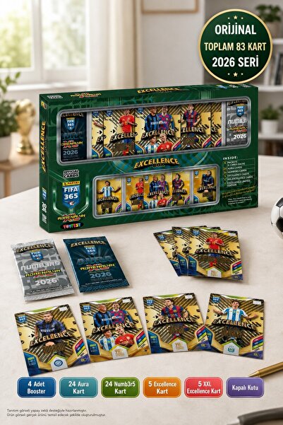 TOYFEST Limited Quantity!.. Panini Fifa 365 2026 Adrenalyn XL Excellence Box ...