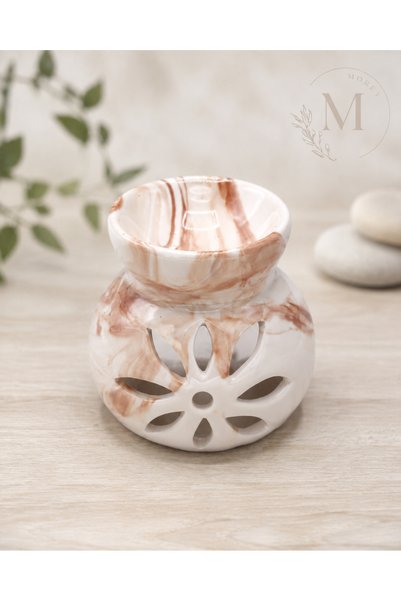 Morey El Yapımı Lotus Model Seramik Buhurdanlık