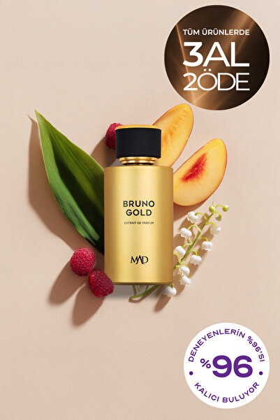 Mad Parfüm Mad Bruno Gold 100 ml Unisex Parfüm | Meyvemsi . Amber . Etkileyici