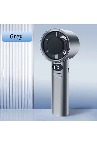 Choice1 Dark Grey Portable Hand Fan , 120 Wind Speeds, Mini Bladeless Handhel...