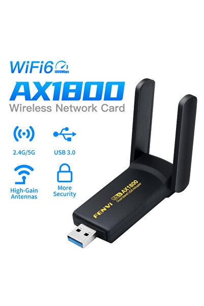 Choice FU-AX1800 FENVI WiFi 6 USB Dongle MT7921 Receiver 1800Mbps Dual Band 2...
